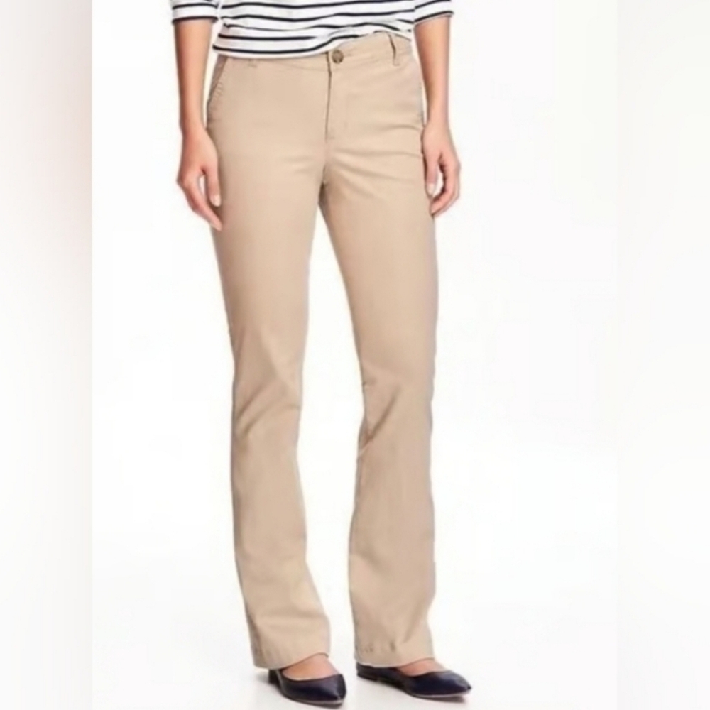 Old Navy Women Beige Boot Cut Pants Size 22 NWT
